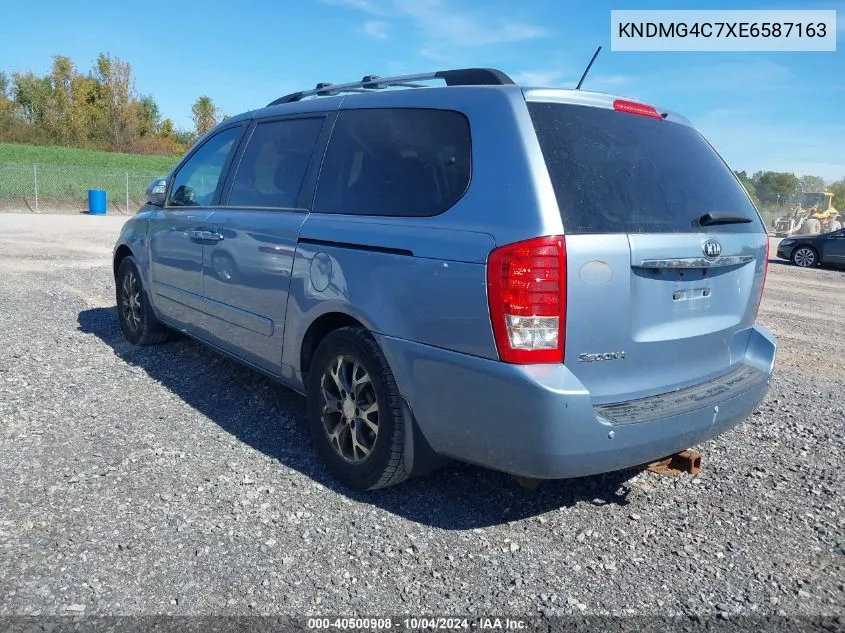 2014 Kia Sedona Lx VIN: KNDMG4C7XE6587163 Lot: 40500908