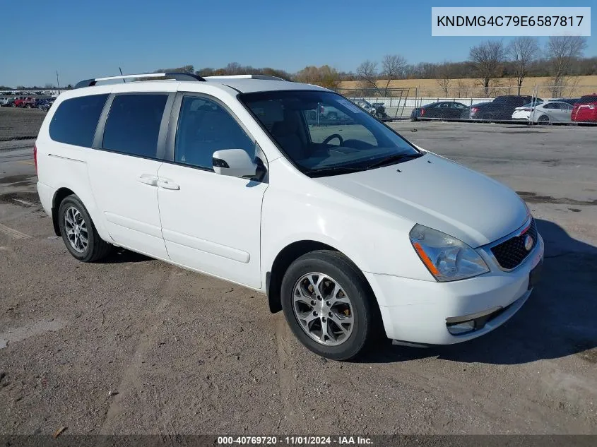 2014 Kia Sedona Lx VIN: KNDMG4C79E6587817 Lot: 40769720