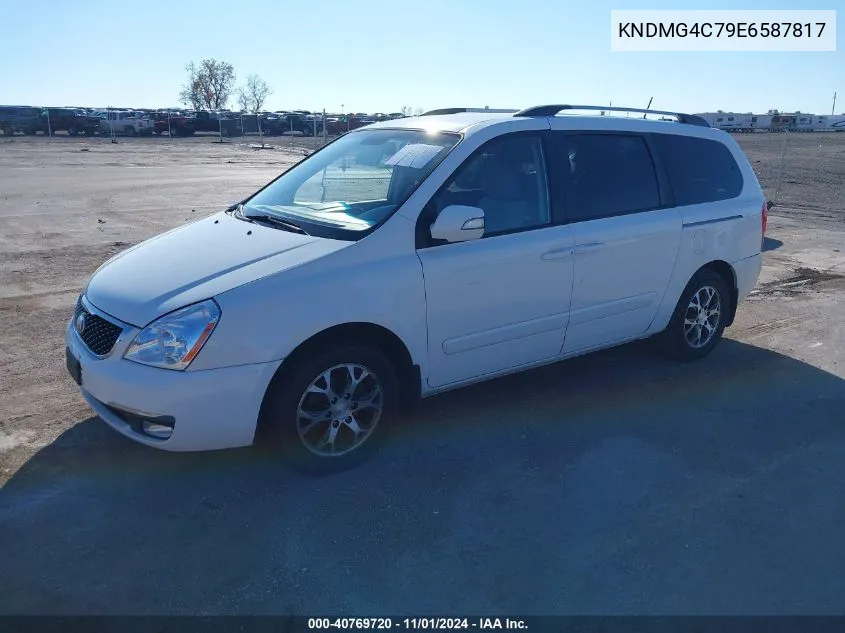 2014 Kia Sedona Lx VIN: KNDMG4C79E6587817 Lot: 40769720