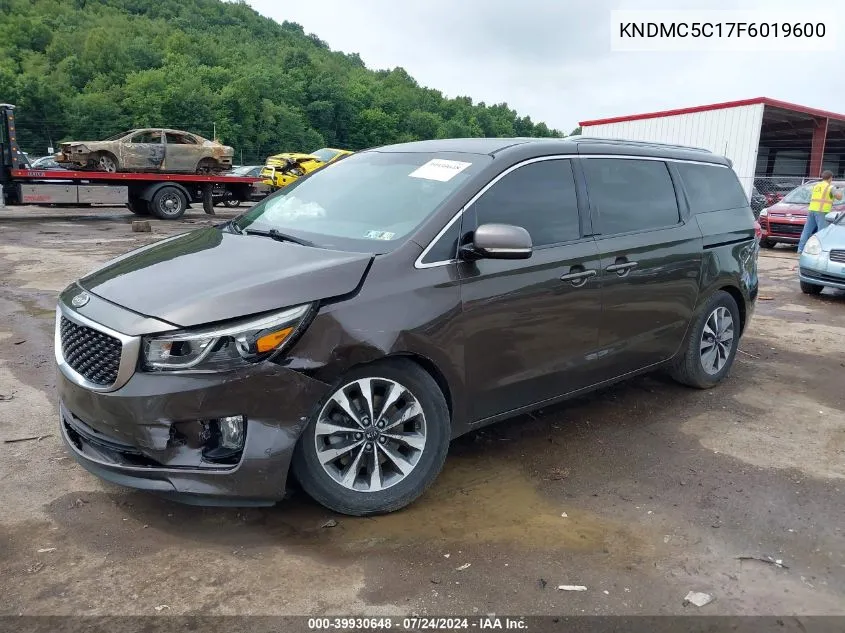 2015 Kia Sedona Sx VIN: KNDMC5C17F6019600 Lot: 39930648