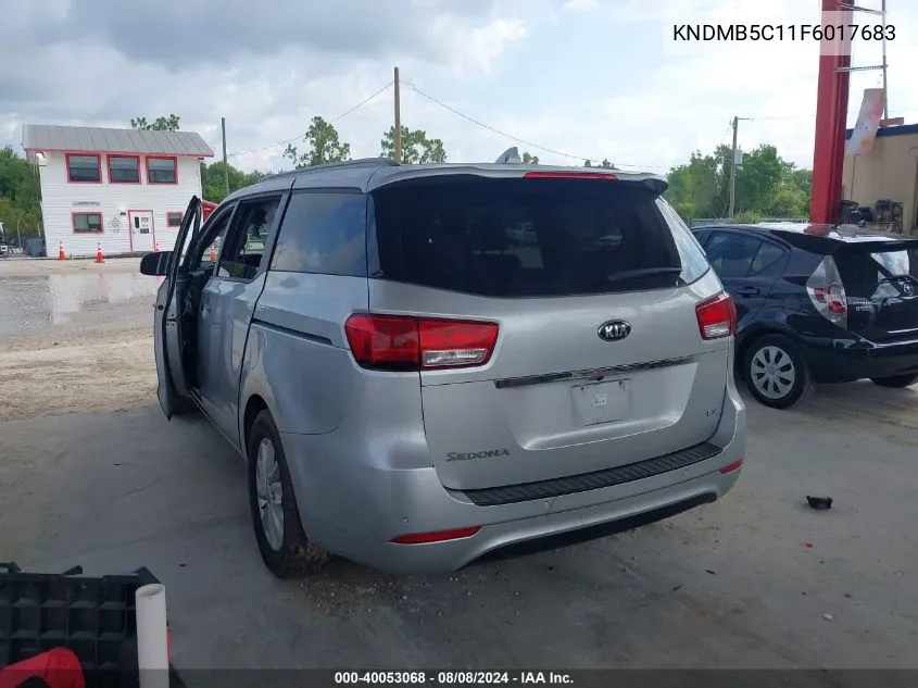 2015 Kia Sedona Lx VIN: KNDMB5C11F6017683 Lot: 40053068