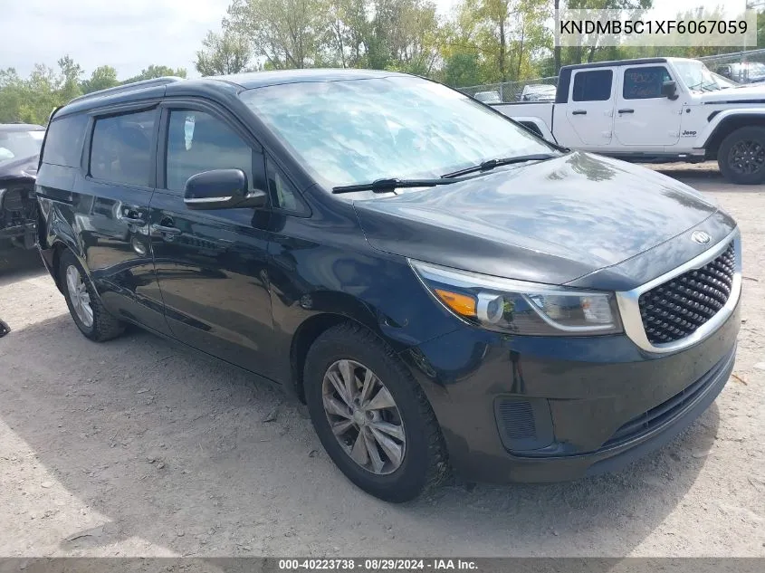 2015 Kia Sedona Lx VIN: KNDMB5C1XF6067059 Lot: 40223738