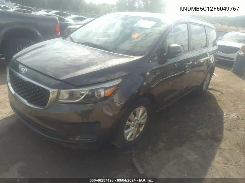 2015 Kia Sedona Lx VIN: KNDMB5C12F6049767 Lot: 40257128