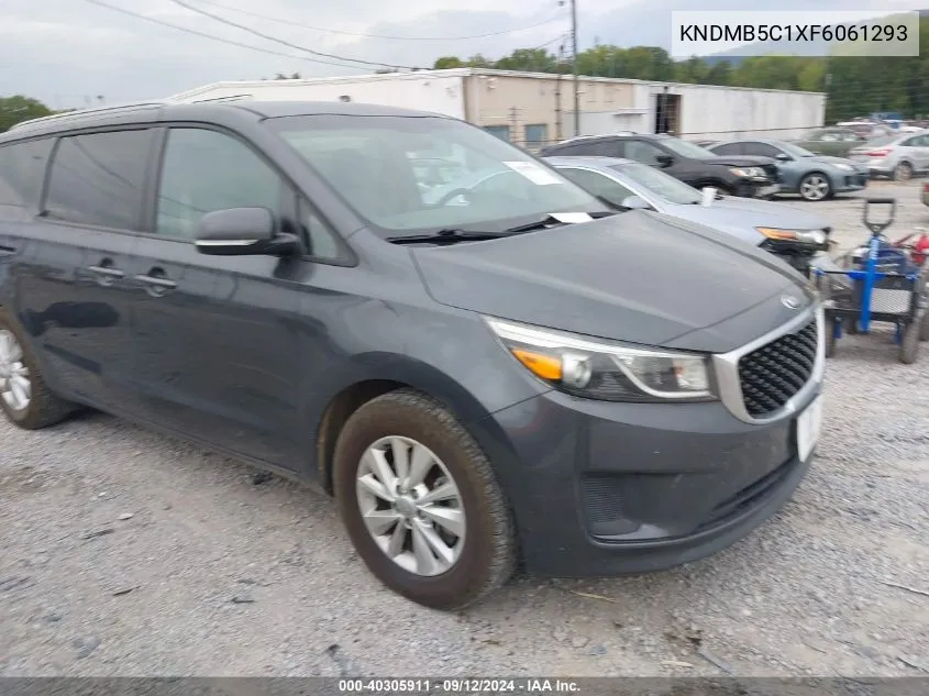 2015 Kia Sedona Lx VIN: KNDMB5C1XF6061293 Lot: 40305911