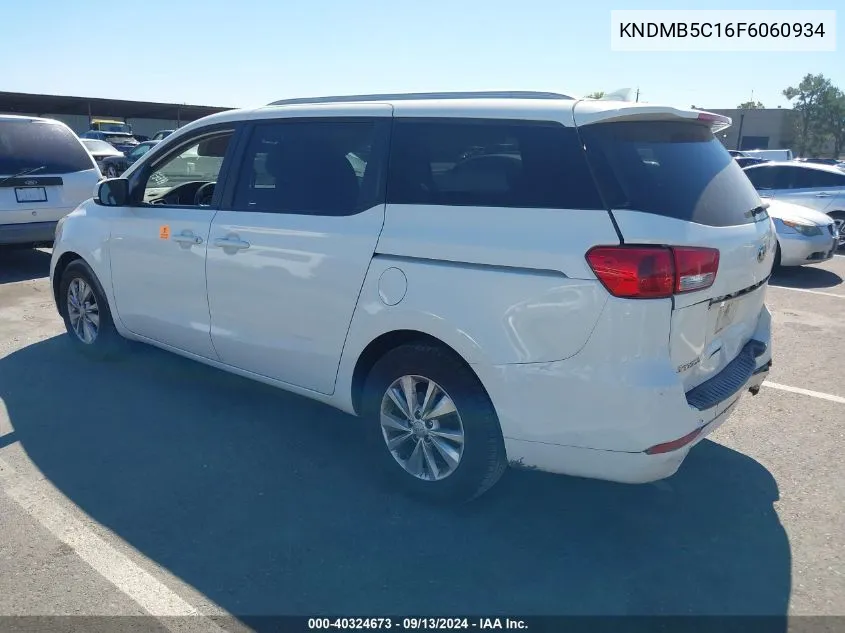 KNDMB5C16F6060934 2015 Kia Sedona Lx