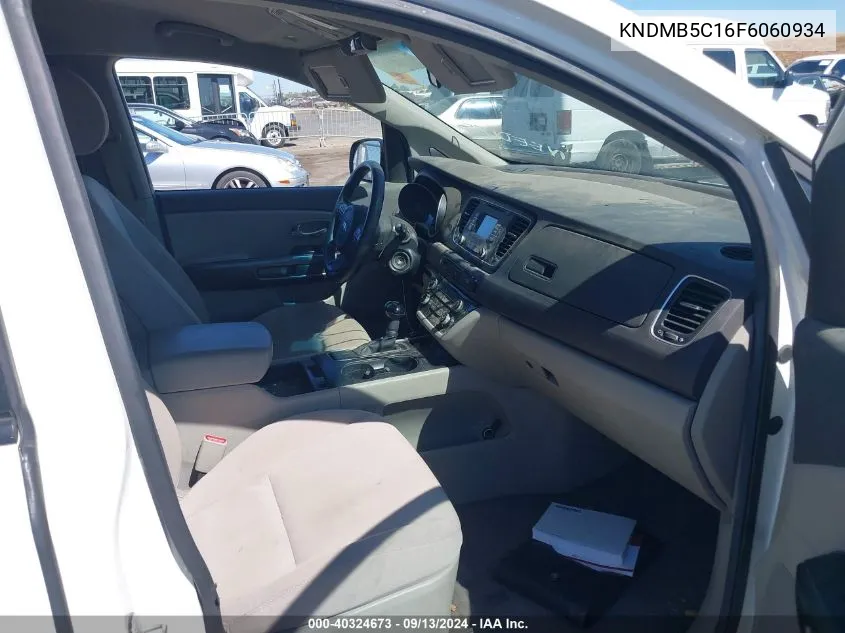 KNDMB5C16F6060934 2015 Kia Sedona Lx