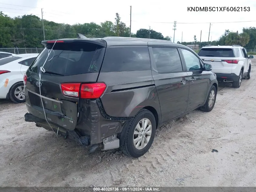 2015 Kia Sedona Lx VIN: KNDMB5C1XF6062153 Lot: 40325736