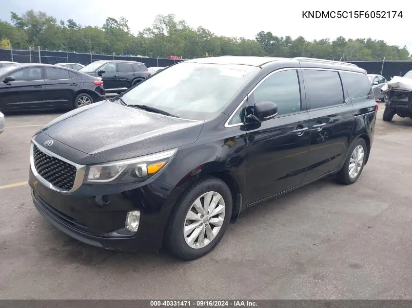 2015 Kia Sedona Ex VIN: KNDMC5C15F6052174 Lot: 40331471