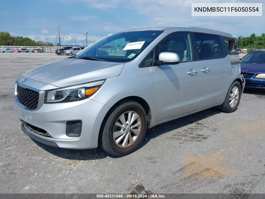 2015 Kia Sedona Lx VIN: KNDMB5C11F6050554 Lot: 40331546