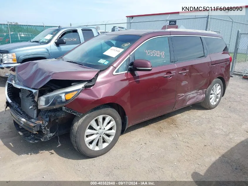 2015 Kia Sedona Ex VIN: KNDMC5C11F6048090 Lot: 40352848