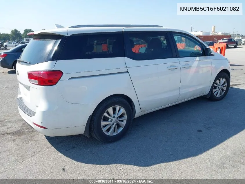 2015 Kia Sedona Lx VIN: KNDMB5C16F6021082 Lot: 40363541