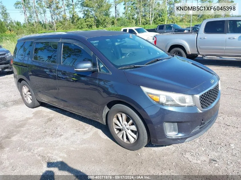 2015 Kia Sedona Lx VIN: KNDMB5C1XF6045398 Lot: 40371976