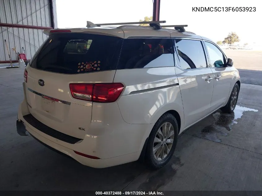 2015 Kia Sedona Ex VIN: KNDMC5C13F6053923 Lot: 40372488