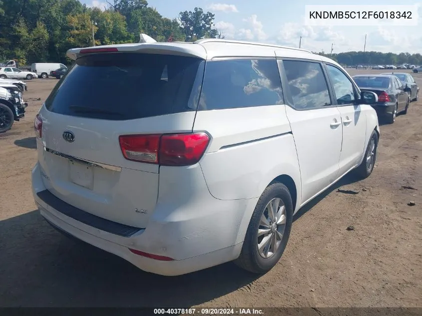 KNDMB5C12F6018342 2015 Kia Sedona Lx