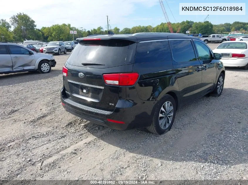 KNDMC5C12F6018984 2015 Kia Sedona Sx