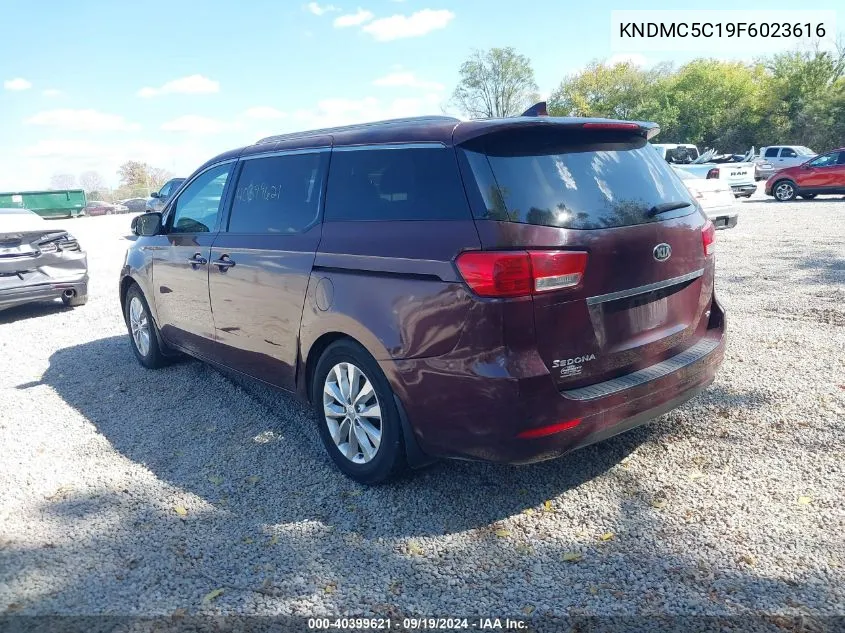 2015 Kia Sedona Ex VIN: KNDMC5C19F6023616 Lot: 40399621