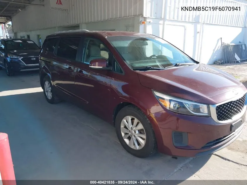 2015 Kia Sedona Lx VIN: KNDMB5C19F6070941 Lot: 40421835