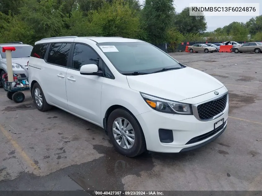 2015 Kia Sedona Lx VIN: KNDMB5C13F6024876 Lot: 40427357