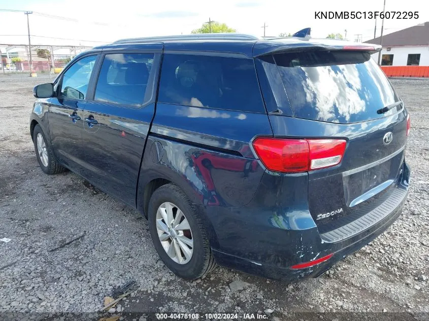 2015 Kia Sedona Lx VIN: KNDMB5C13F6072295 Lot: 40478108