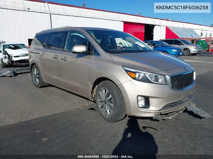 2015 Kia Sedona Sx VIN: KNDMC5C18F6036258 Lot: 40483599