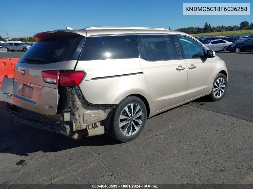 KNDMC5C18F6036258 2015 Kia Sedona Sx