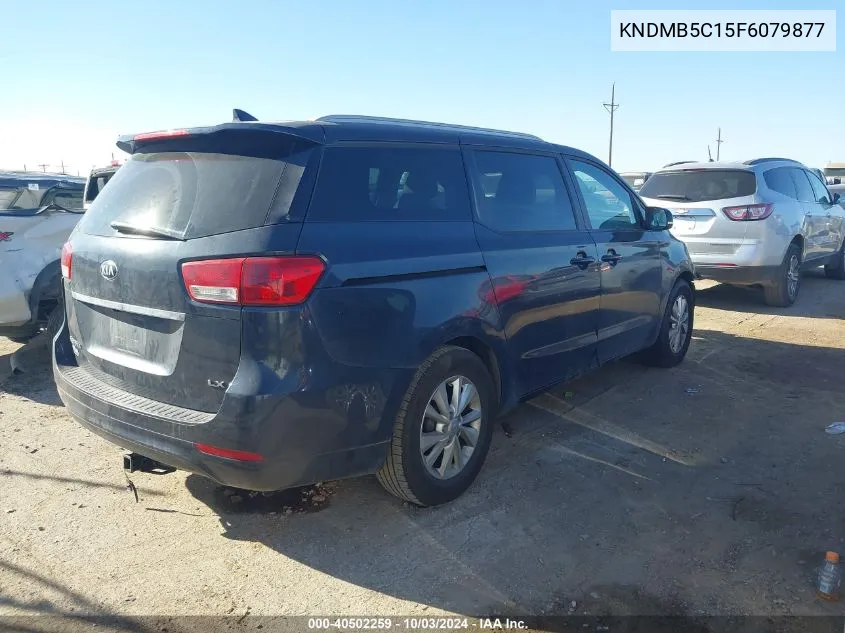 2015 Kia Sedona Lx VIN: KNDMB5C15F6079877 Lot: 40502259