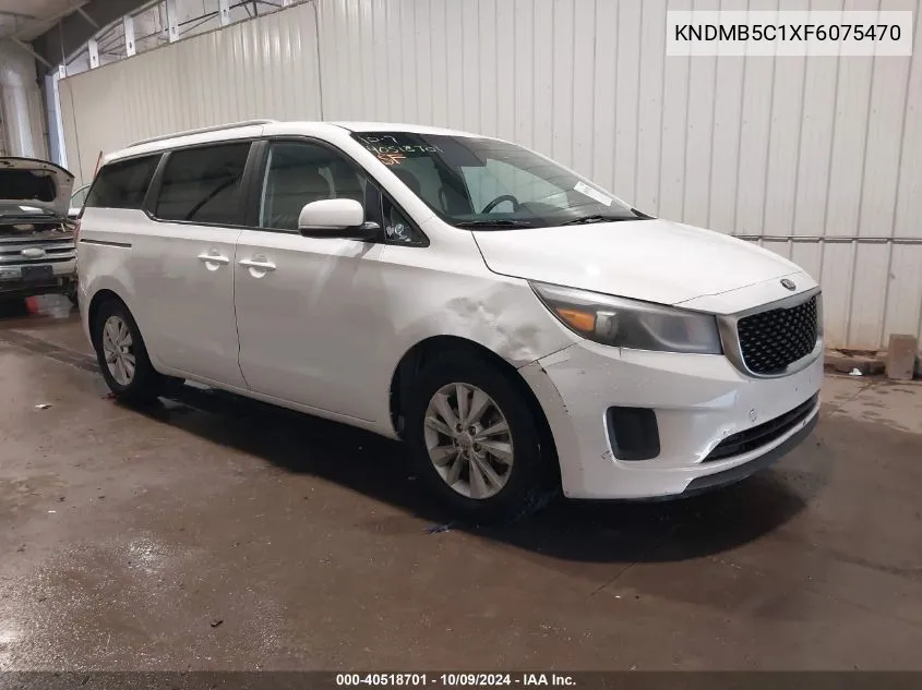 2015 Kia Sedona Lx VIN: KNDMB5C1XF6075470 Lot: 40518701