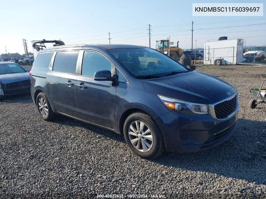 2015 Kia Sedona Lx VIN: KNDMB5C11F6039697 Lot: 40522632