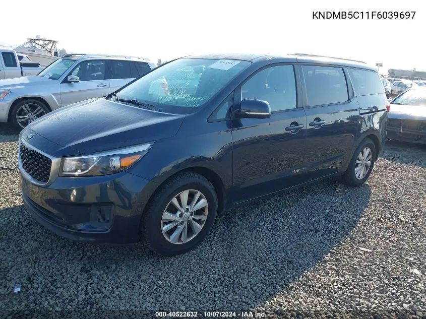 2015 Kia Sedona Lx VIN: KNDMB5C11F6039697 Lot: 40522632