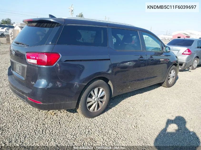 2015 Kia Sedona Lx VIN: KNDMB5C11F6039697 Lot: 40522632