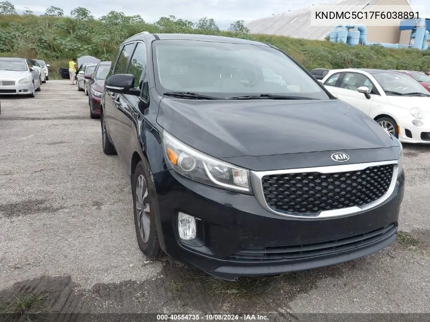 2015 Kia Sedona Sx VIN: KNDMC5C17F6038891 Lot: 40554735