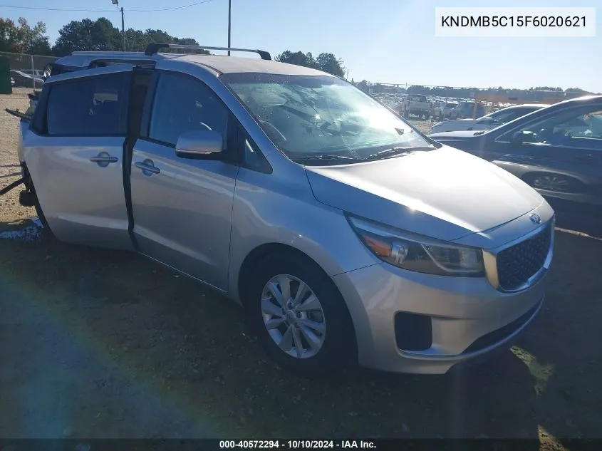 2015 Kia Sedona Lx VIN: KNDMB5C15F6020621 Lot: 40572294