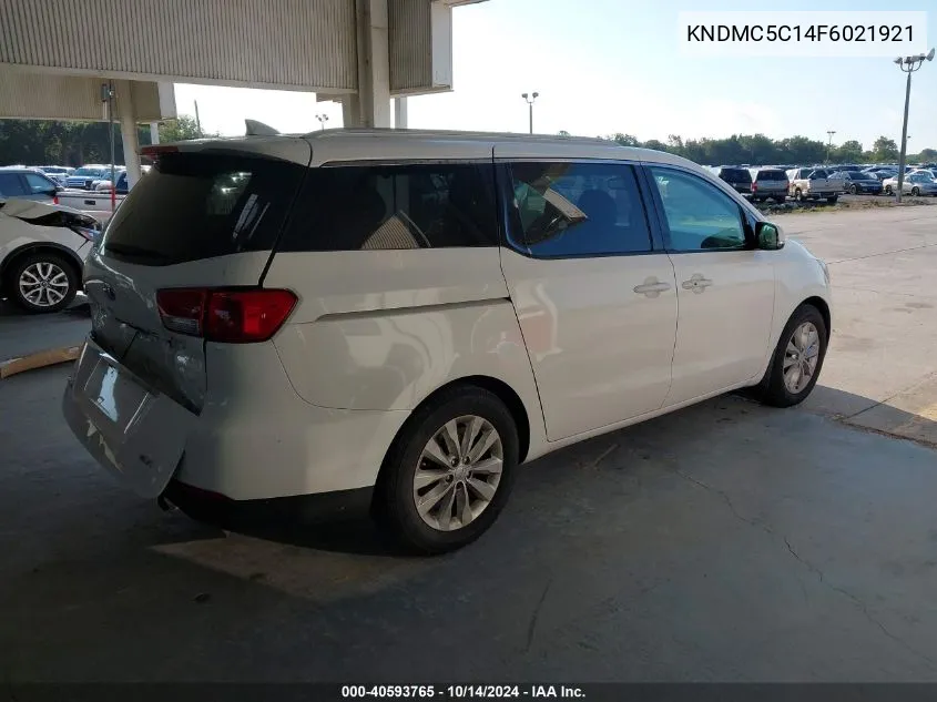 2015 Kia Sedona Ex/Sx VIN: KNDMC5C14F6021921 Lot: 40593765