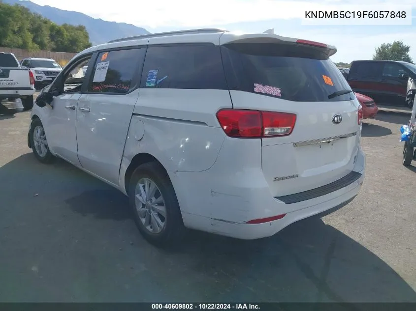 2015 Kia Sedona Lx VIN: KNDMB5C19F6057848 Lot: 40609802