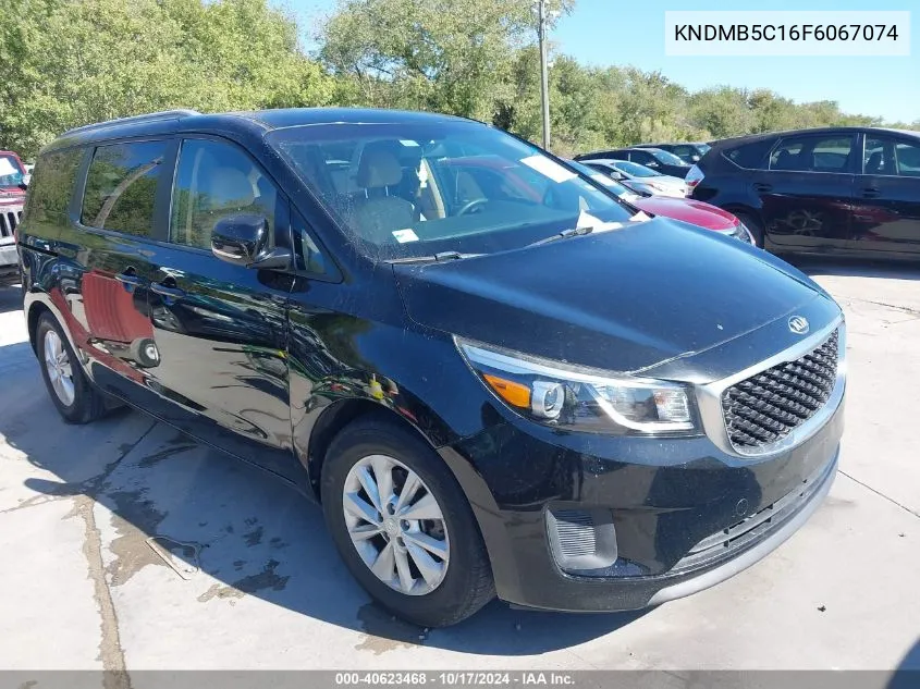 2015 Kia Sedona Lx VIN: KNDMB5C16F6067074 Lot: 40623468