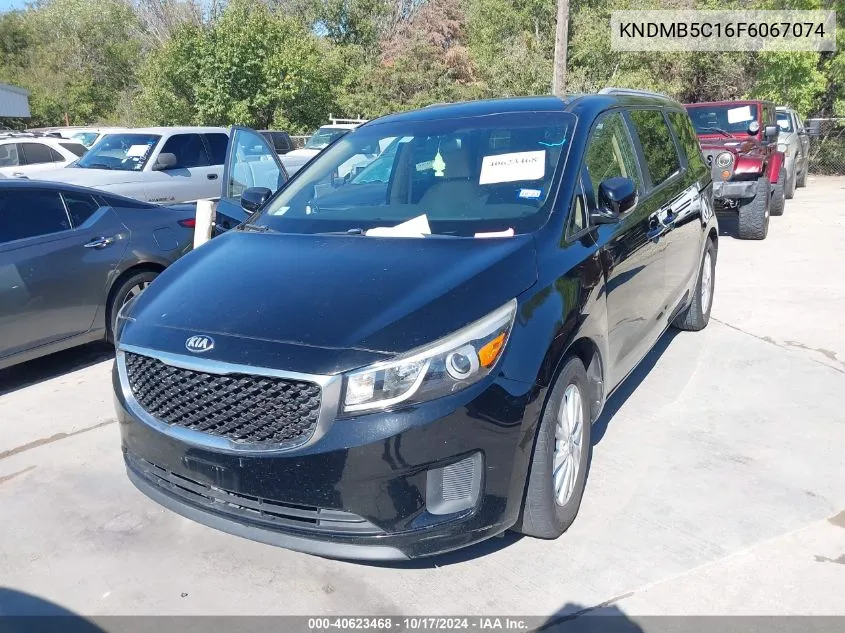 2015 Kia Sedona Lx VIN: KNDMB5C16F6067074 Lot: 40623468