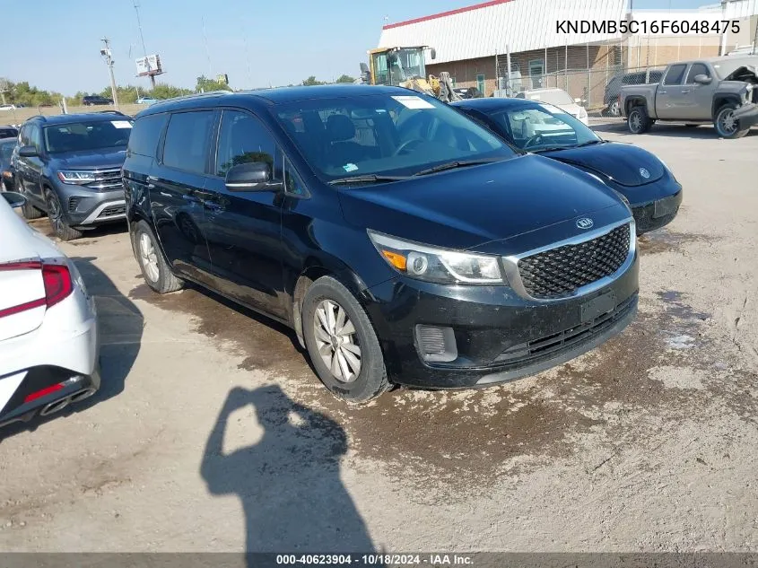 2015 Kia Sedona Lx VIN: KNDMB5C16F6048475 Lot: 40623904