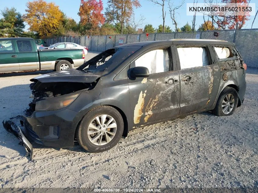 2015 Kia Sedona Lx VIN: KNDMB5C18F6021553 Lot: 40686708