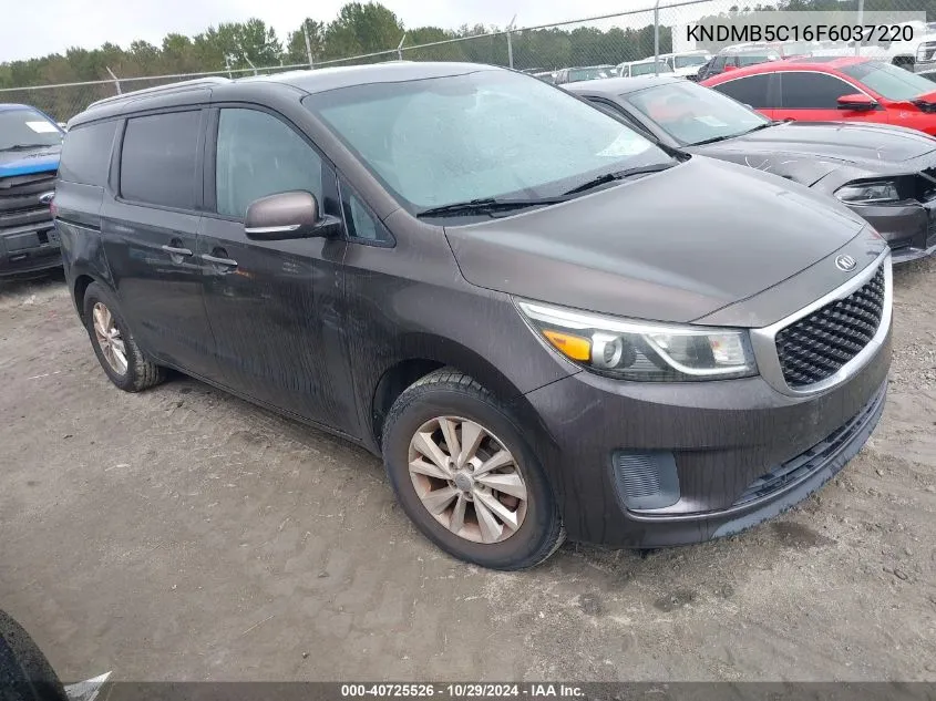 2015 Kia Sedona Lx VIN: KNDMB5C16F6037220 Lot: 40725526