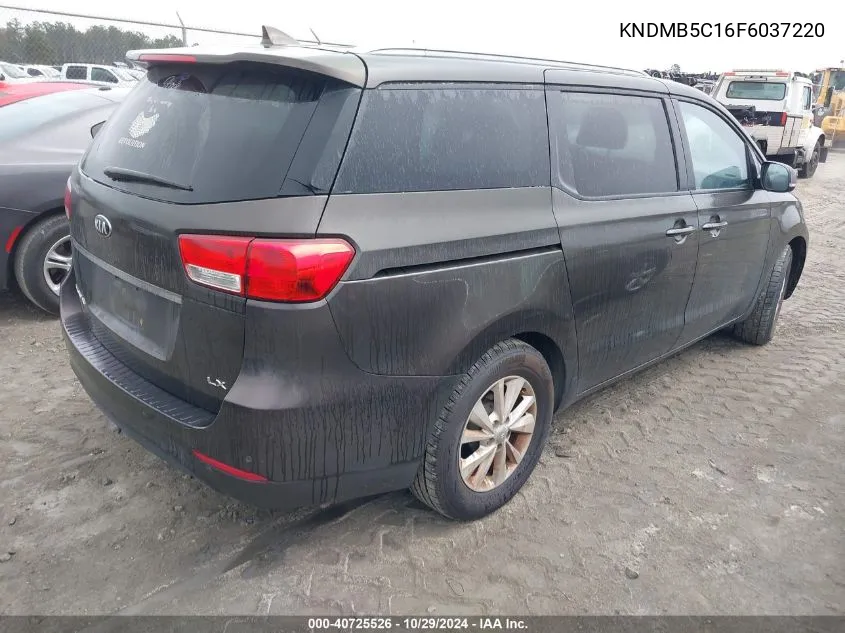 2015 Kia Sedona Lx VIN: KNDMB5C16F6037220 Lot: 40725526