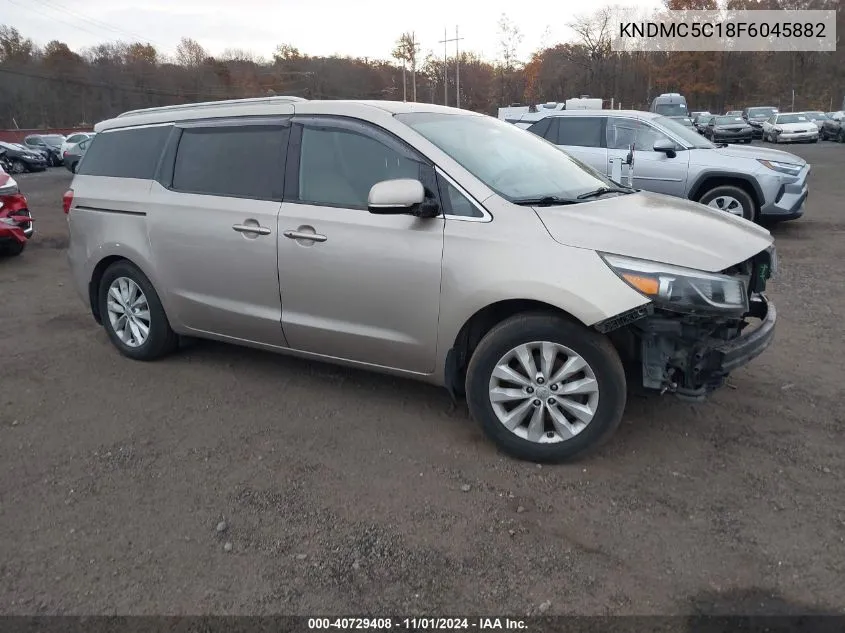 2015 Kia Sedona Ex VIN: KNDMC5C18F6045882 Lot: 40729408