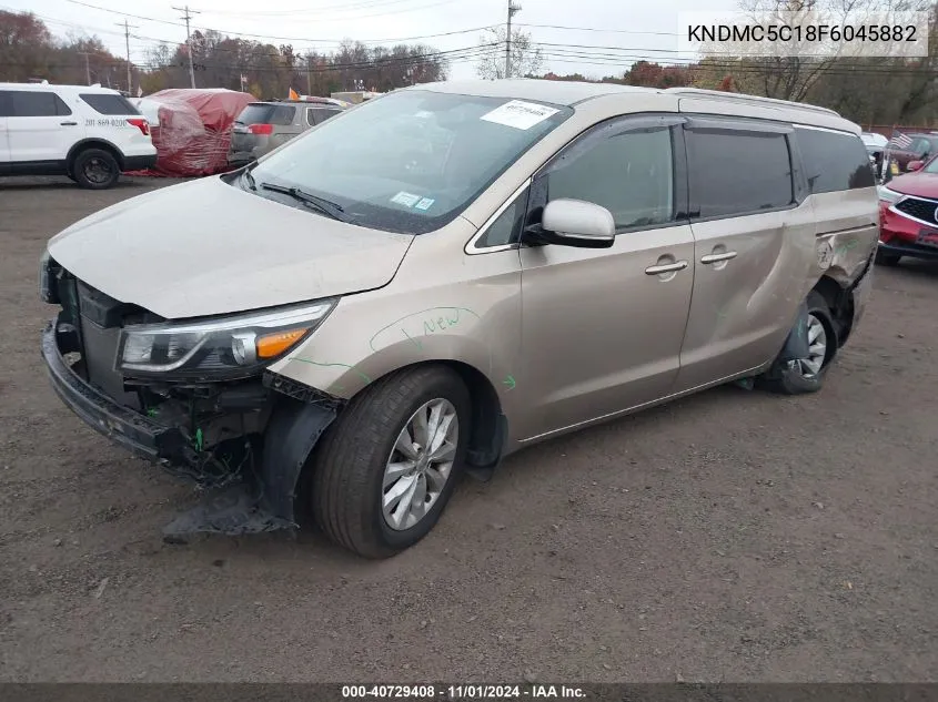 2015 Kia Sedona Ex VIN: KNDMC5C18F6045882 Lot: 40729408