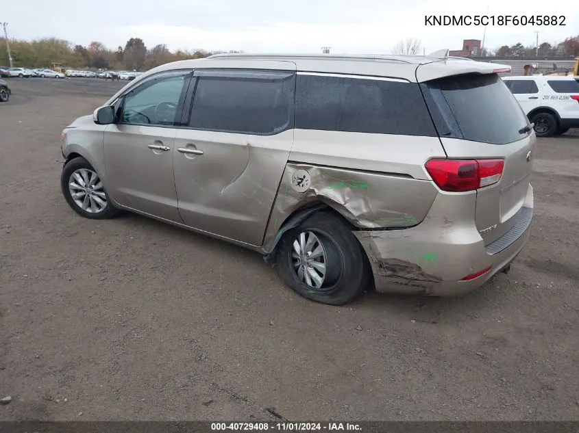 2015 Kia Sedona Ex VIN: KNDMC5C18F6045882 Lot: 40729408