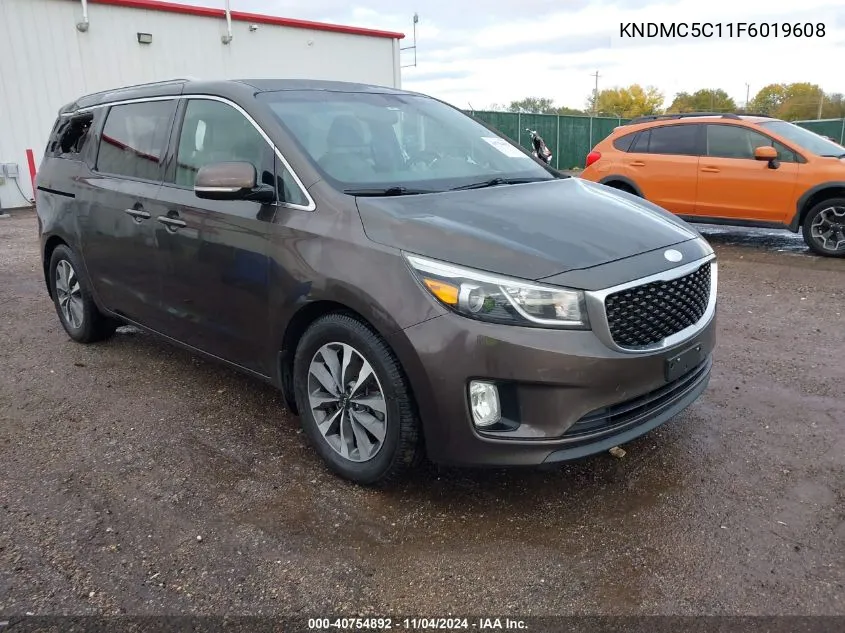 2015 Kia Sedona Sx VIN: KNDMC5C11F6019608 Lot: 40754892