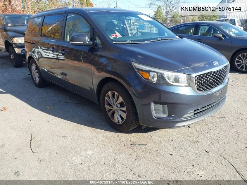 2015 Kia Sedona Lx VIN: KNDMB5C12F6076144 Lot: 40759178