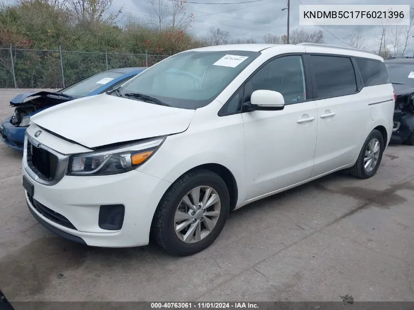 2015 Kia Sedona Lx VIN: KNDMB5C17F6021396 Lot: 40763061