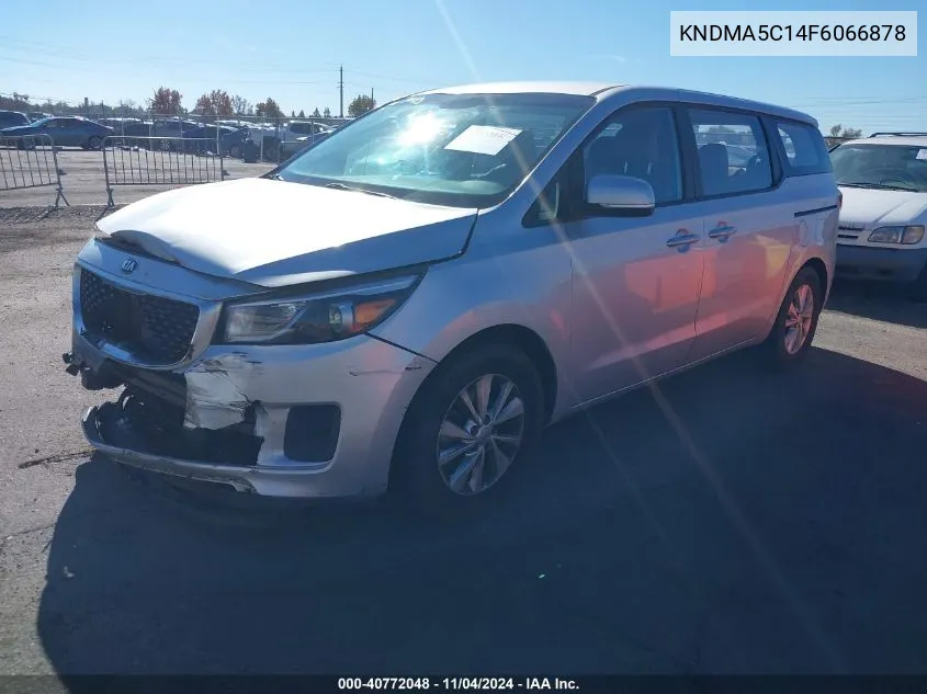 2015 Kia Sedona L VIN: KNDMA5C14F6066878 Lot: 40772048