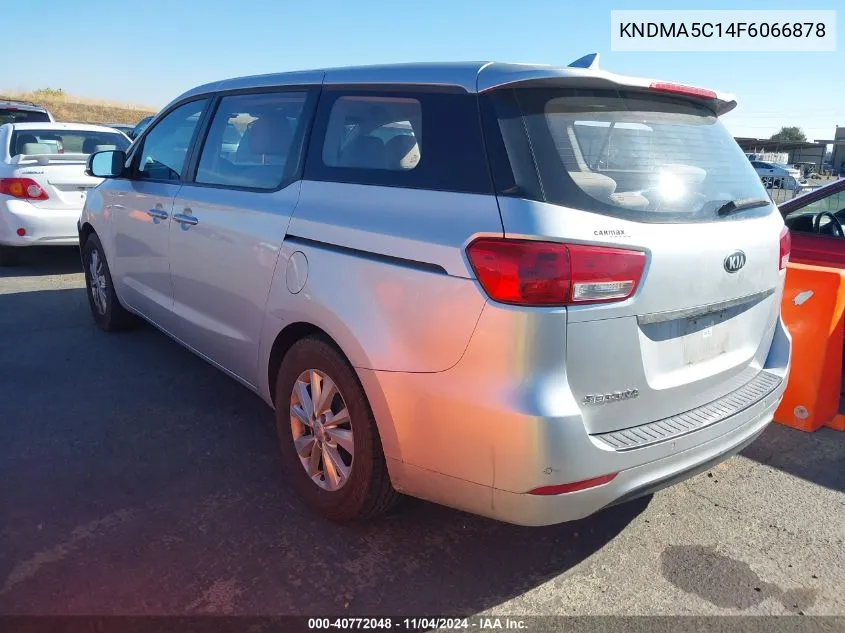 2015 Kia Sedona L VIN: KNDMA5C14F6066878 Lot: 40772048