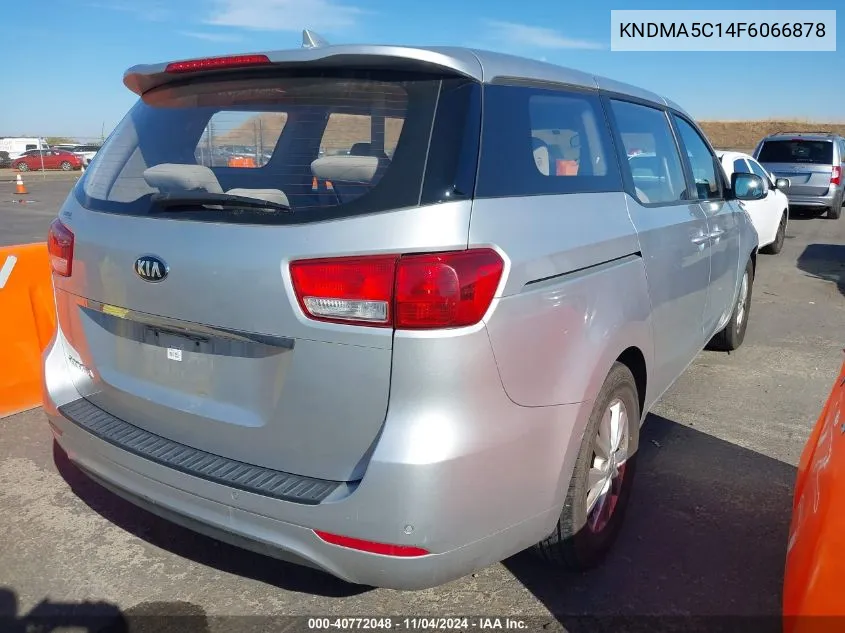 2015 Kia Sedona L VIN: KNDMA5C14F6066878 Lot: 40772048