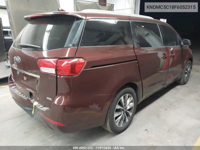 2015 Kia Sedona Sx VIN: KNDMC5C18F6052315 Lot: 40821372